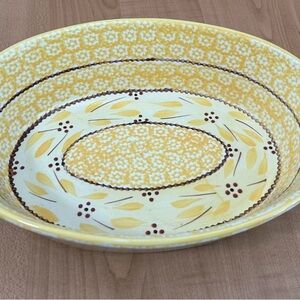 Temp-Tations Yellow Floral Bakeware Dish